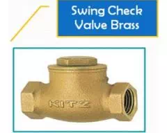 swing check valve brass